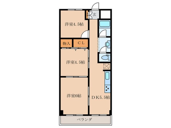 塚口レジデンスの物件間取画像